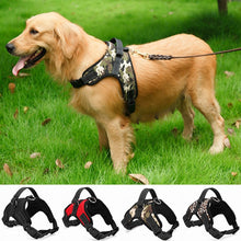Load image into Gallery viewer, Nylon Heavy Duty Dog Pet Harness Collar Adjustable Padded Black Colour
